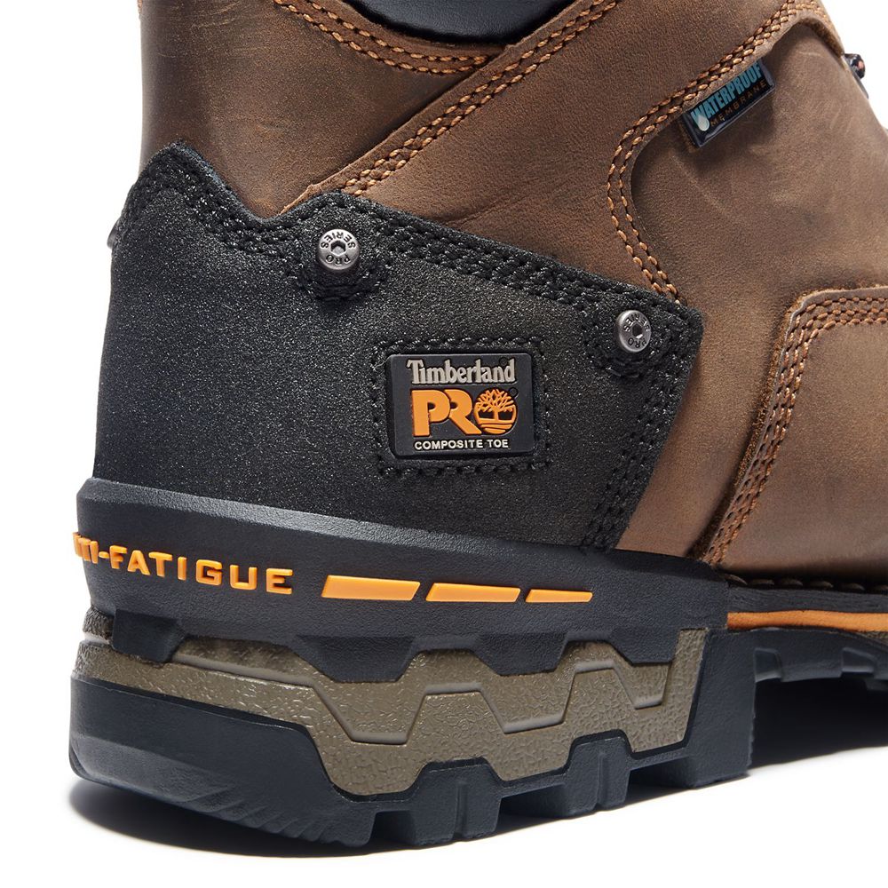 Timberland Mens Work Boots PRO® Boondock 6\" Comp Toe - Brown/Black - India AJ5012836